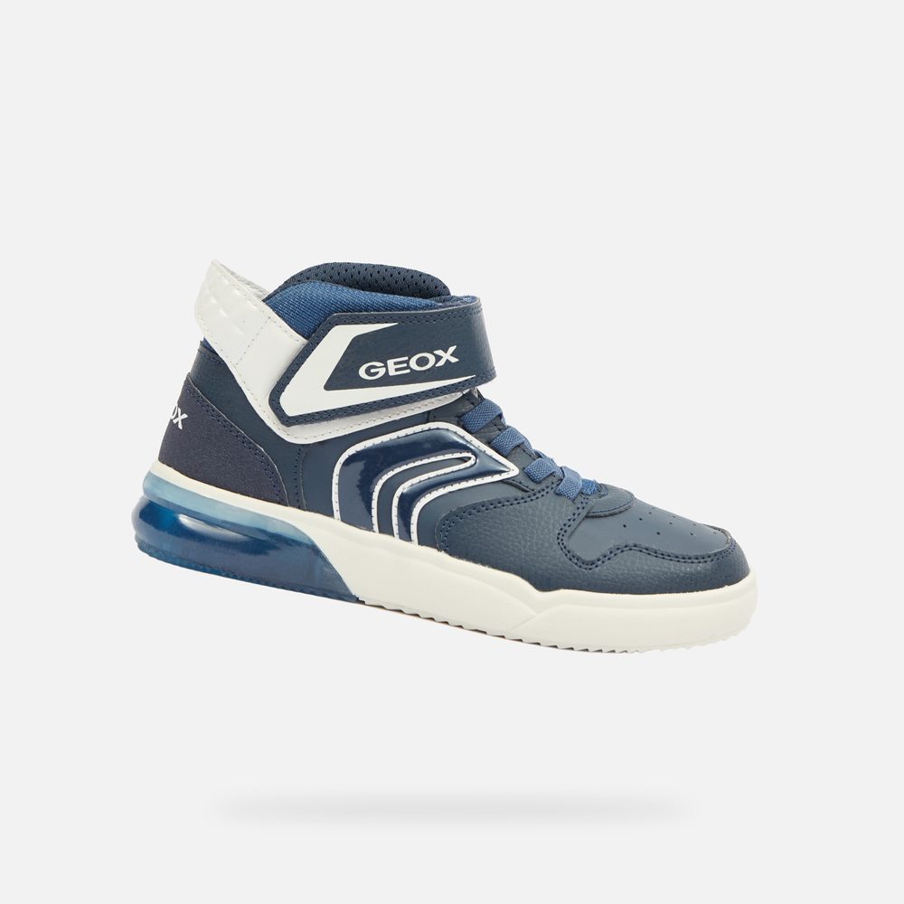 Levně Modré chlapecké tenisky Geox Grayjay - 24
