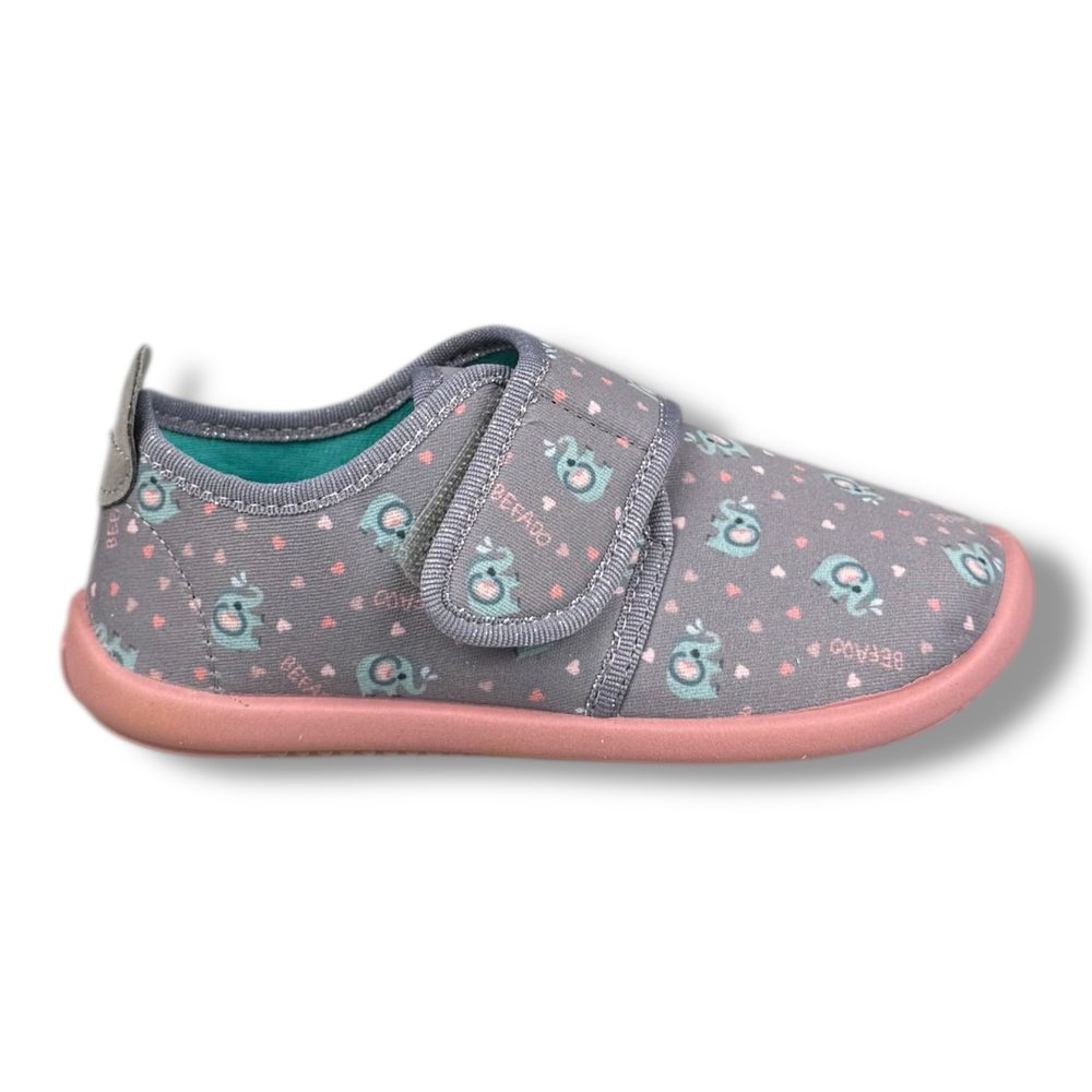 Levně Befado Chlapecká BAREFOOT domácí obuv Softer - sloni - 27