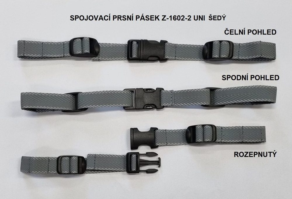 Levně EMIPO Spojovací prsní pásek Univerzal - Šedý