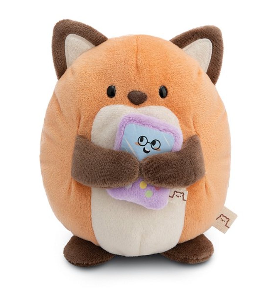 Levně NICI plyš MyMochi Liška Geeks 16cm s videohrou v dárkovém balení,11x12x6,5cm