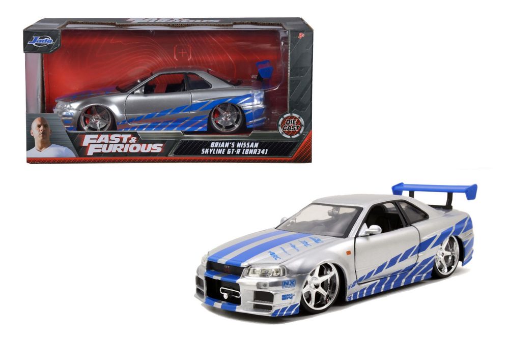 Levně Rychle a zběsile auto 2002 Nissan Skyline 1:24