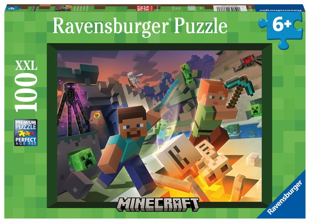 Levně Minecraft: Monstra z Minecraftu 100 dílků