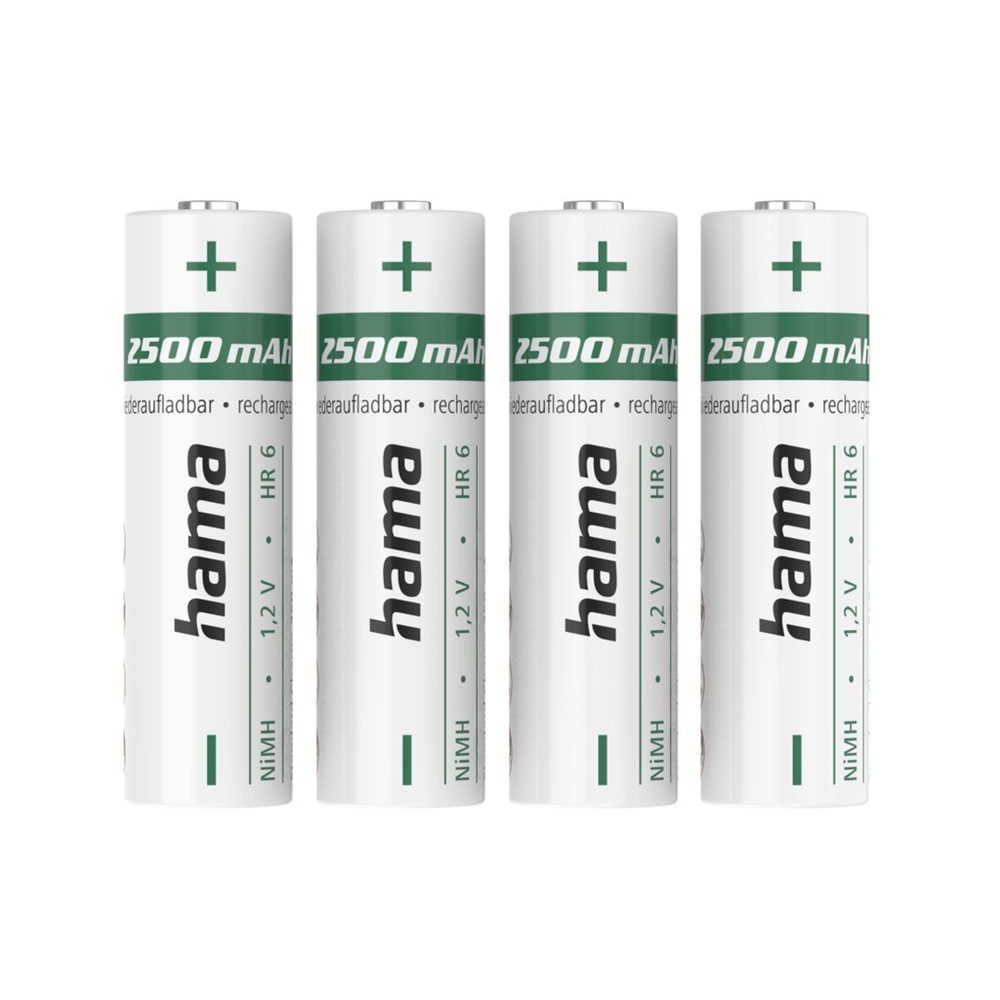 Levně Hama NiMH akumulátor AA Mignon 2500 mAh, 4 ks