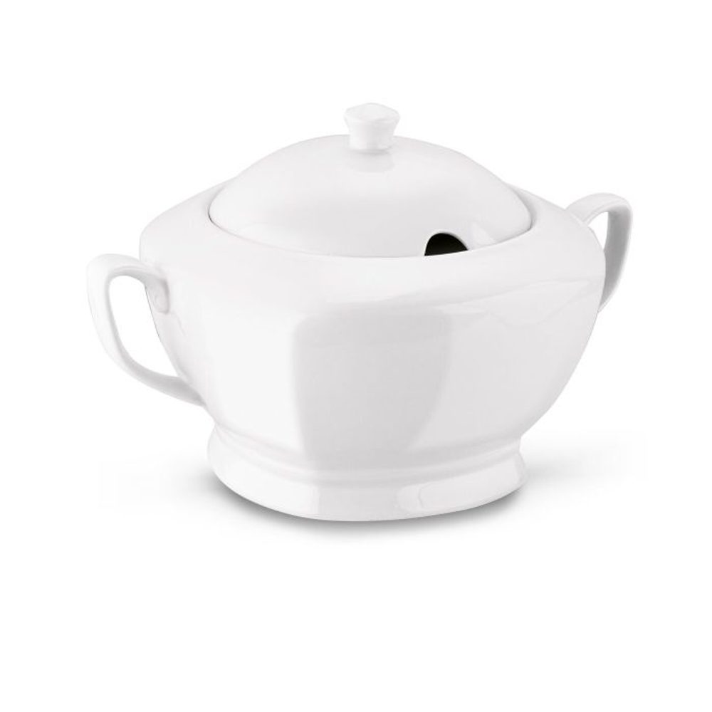 Levně mísa 2,5l polévková, 28,5x21,5x18cm,víko, porcelán