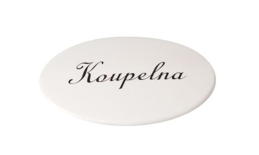 Levně znač.byt.KOUPELNA nápis !