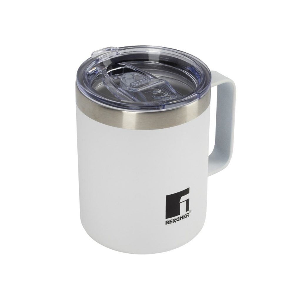 Levně BERGNER Termohrnek 350 ml nerez bílá BG-37788-WH