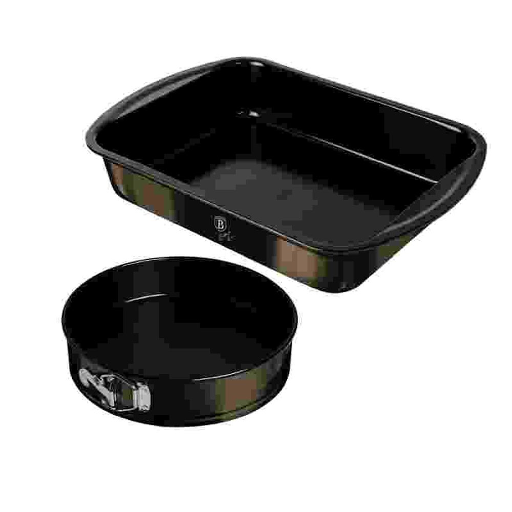 Levně BERLINGERHAUS Forma na pečení sada titanovým nepřilnavým povrchem 2 ks Shiny Black Edition LP-KL-119P