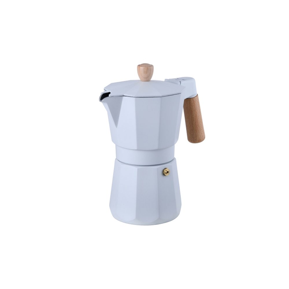 Levně BERGNER Konvice na espresso 3 šálky bílá Naturally BG-38195-WH