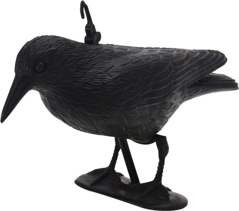 Levně strašák na ptáky HAVRAN, 33,5x13x17cm, stojící, plast