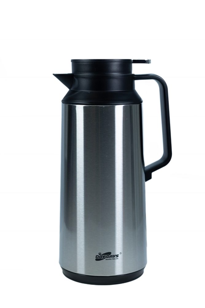 Levně termokonvice 1,6l METAL (EC-W160S-1), kov/sklo