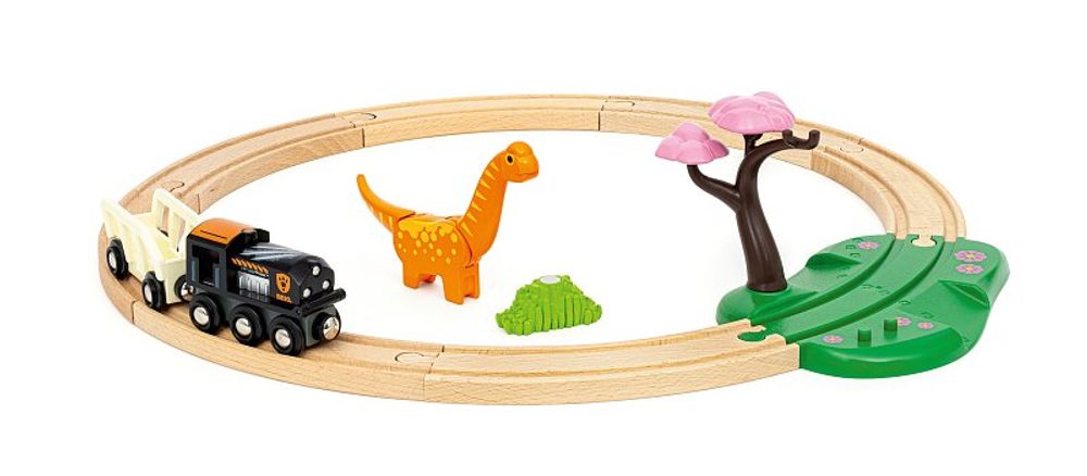 Levně BRIO Dinosauří kruhová vláčkodráha