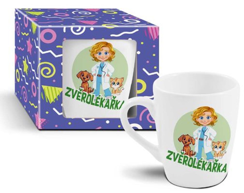 Levně hrnek 300ml ZVĚROLÉKAŘKA, dětský, DB, keramika