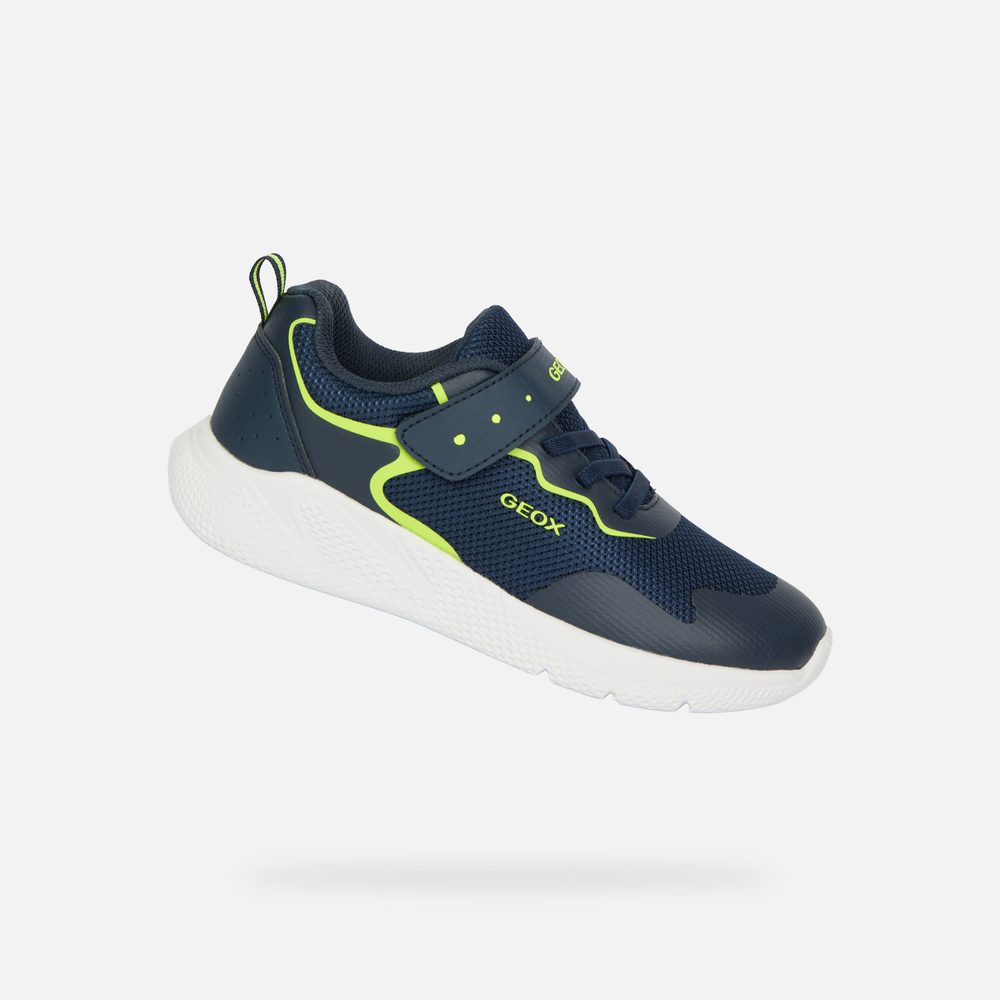 Levně Tmavě modré chlapecké tenisky Geox Sprintye - 28