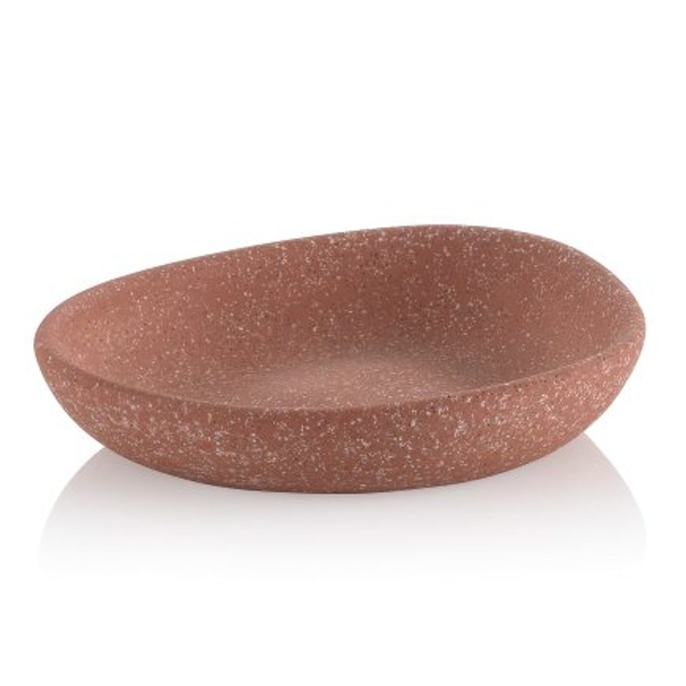 Levně KELA Miska na mýdlo Roda cement terra 12,0x11,0x2,5cm KL-23750