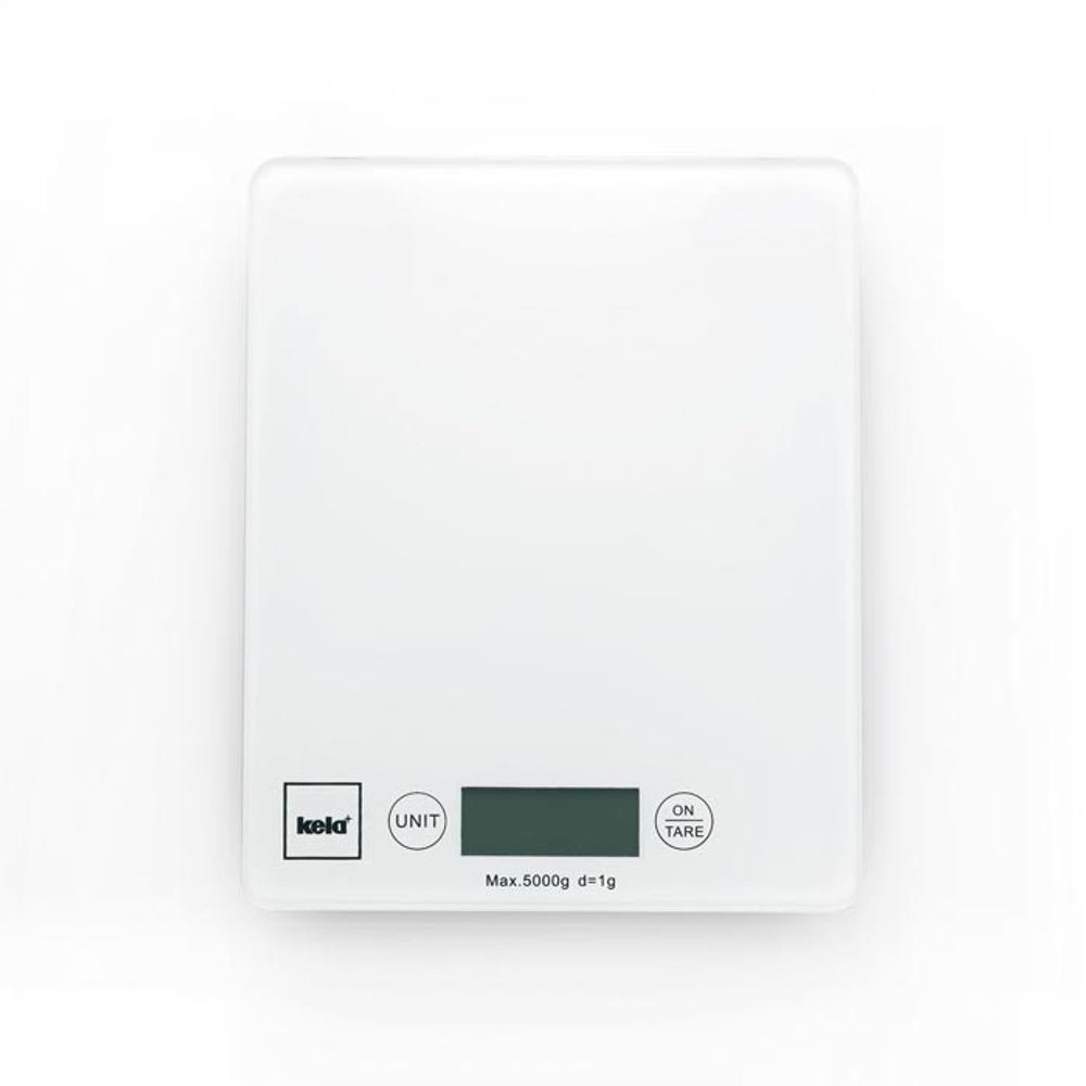 Levně KELA Váha kuchyňská digitální 5 kg PINTA bílá KL-15740