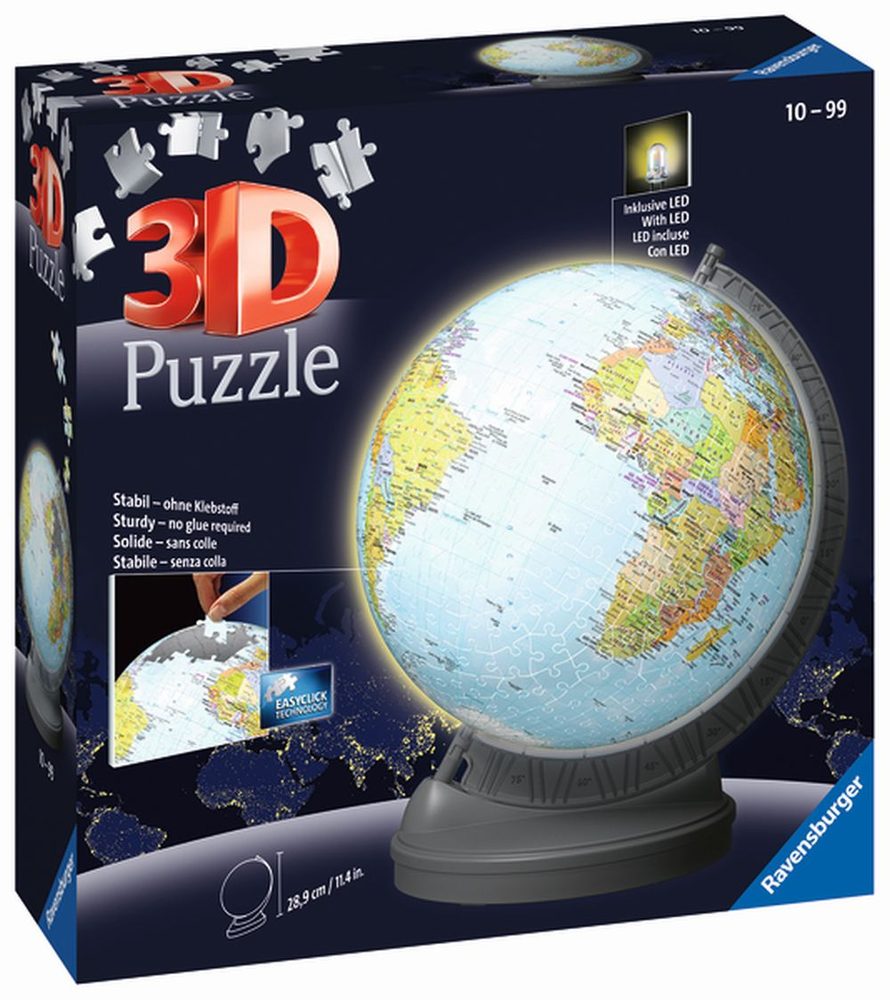 Levně Puzzle-Ball Svítící globus 540 dílků