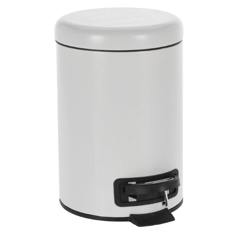 Levně EXCELLENT HOUSEWARE Odpadkový koš do koupelny 3 l bílá KO-106000230bila