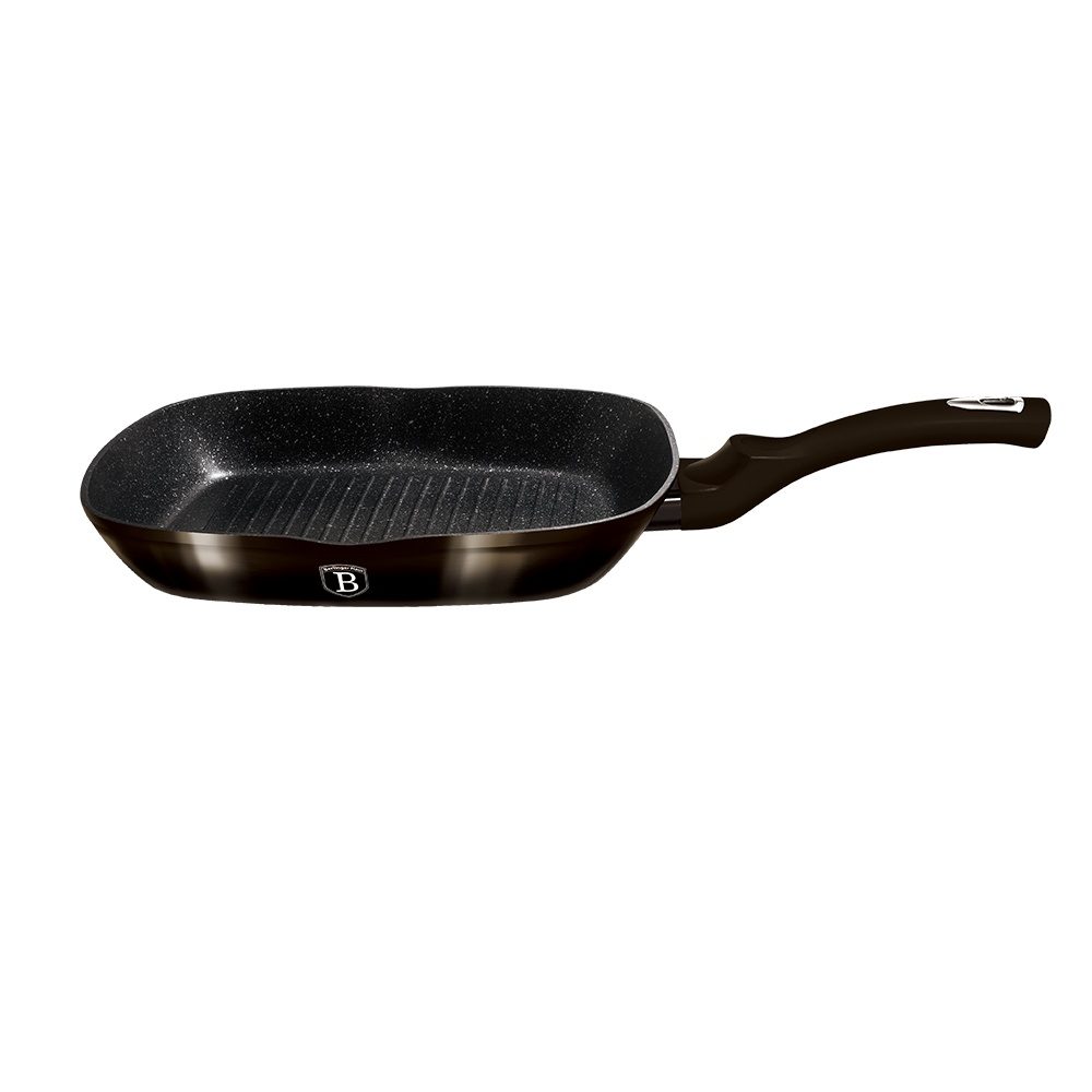 Levně BERLINGERHAUS Pánev grilovací s mramorovým povrchem 28 cm Shiny Black Collection BH-6611