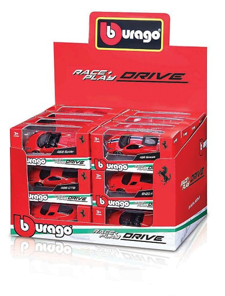 Levně Bburago - Auta, Ferrari DIE-ČÁST VEHICLES, 1:64, assort