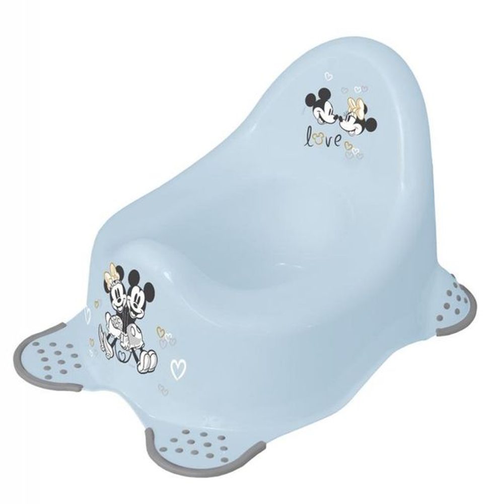 Levně nočník 38x27x24cm kouř.modrý, MICKEY, plast