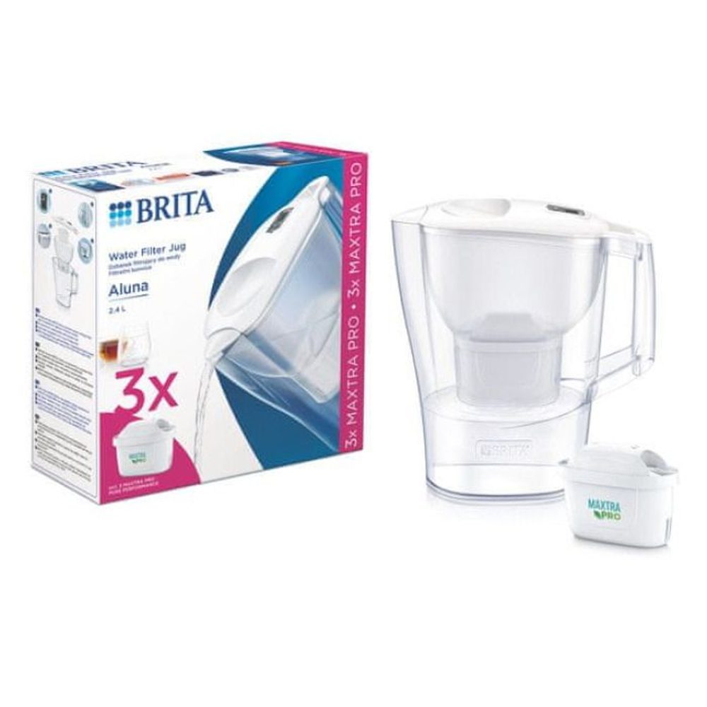 Levně konvice Brita Aluna 2,4l bílá + 3x MX Pro PO 2024