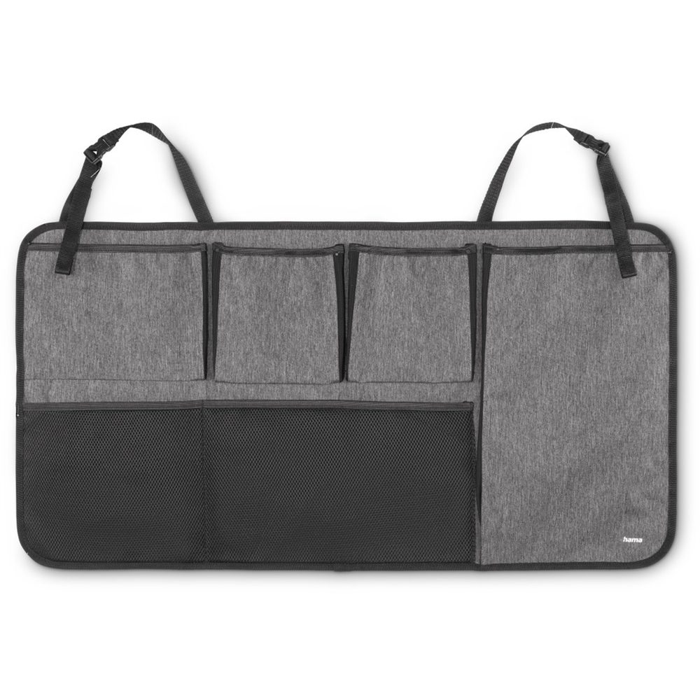 Levně Hama organizér do kufru auta, připevnění na zadní stranu zadních sedadel, polyester, šedá/černá