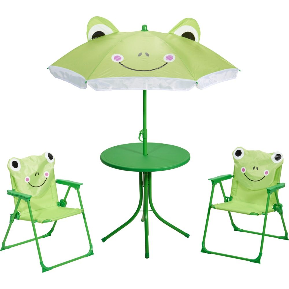 PROGARDEN Zahradní nábytek dětský set motiv žáby KO-FF1000110