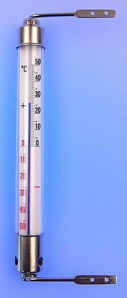 Levně teploměr 20,0cm okenní, -50°C+50°C, kov.obj.