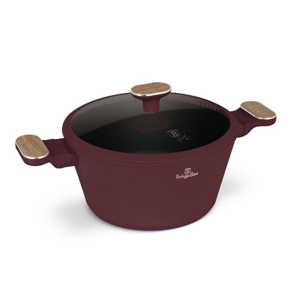 BERLINGERHAUS Kastrol s titanovým povrchem a poklicí 24 cm Leonardo Nordic Collection BH-8301