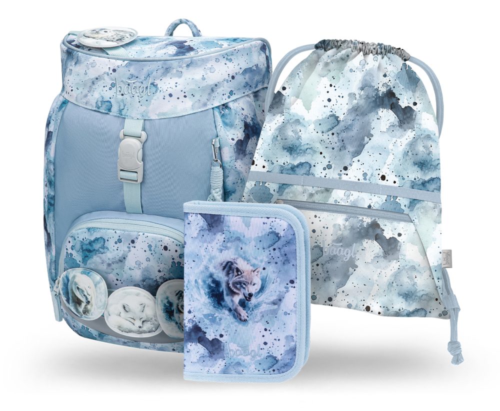Levně BAAGL SET 3 Airy Polar: batoh, penál, sáček GRS