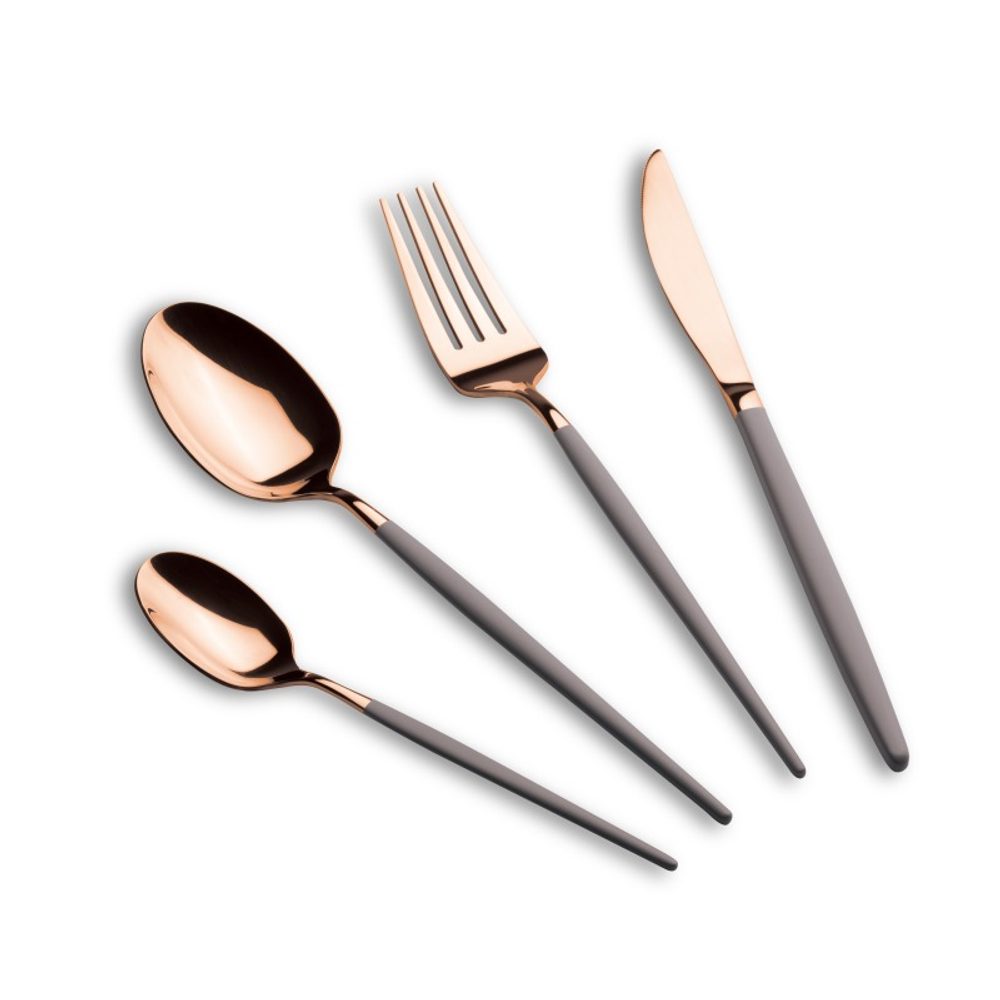 Levně BERLINGERHAUS Sada příborů nerez 24 ks leštěná Taupe - Rose Gold BH-3071