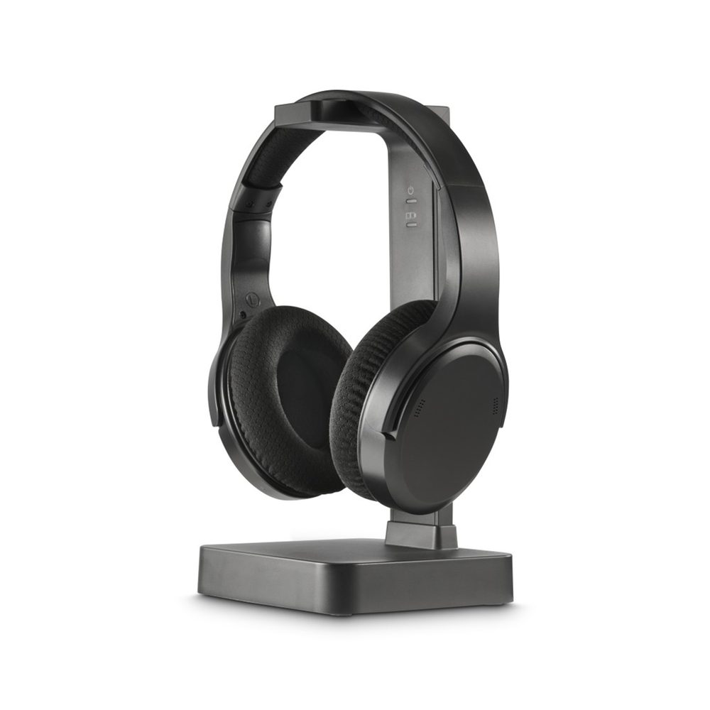 Levně Hama bezdrátová TV sluchátka, nabíjecí základna s 2,4 GHz vysílačem, Bluetooth
