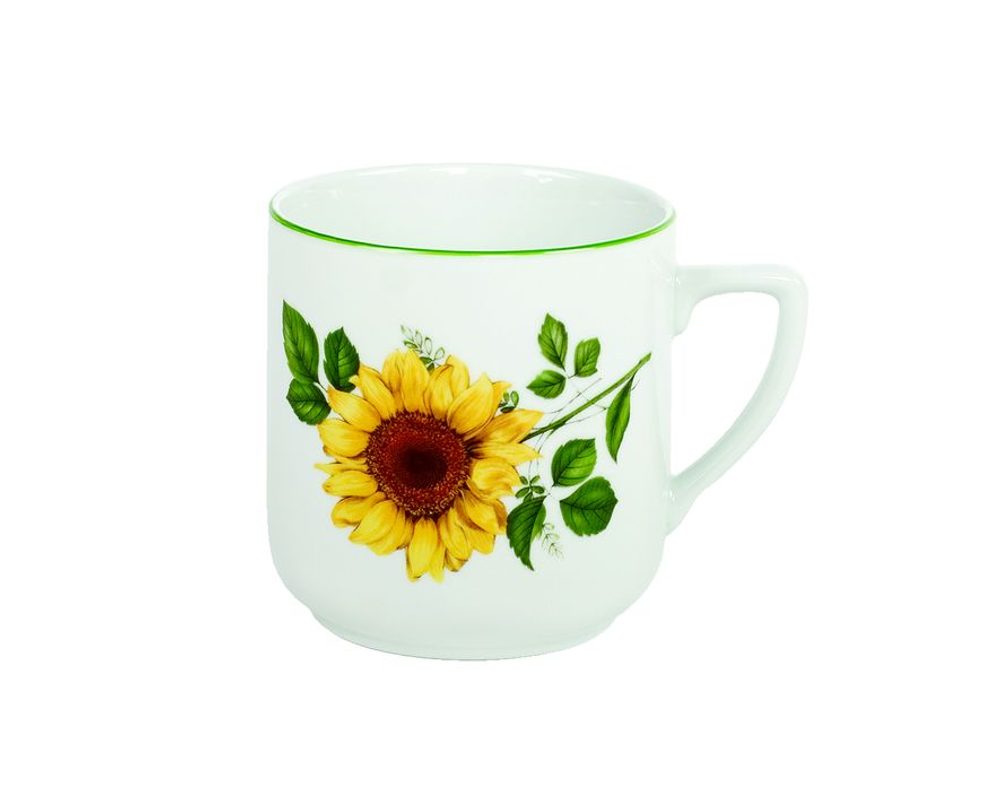 Levně hrnek 400ml PĚTKA-SLUNEČNICE, čes.porcelán
