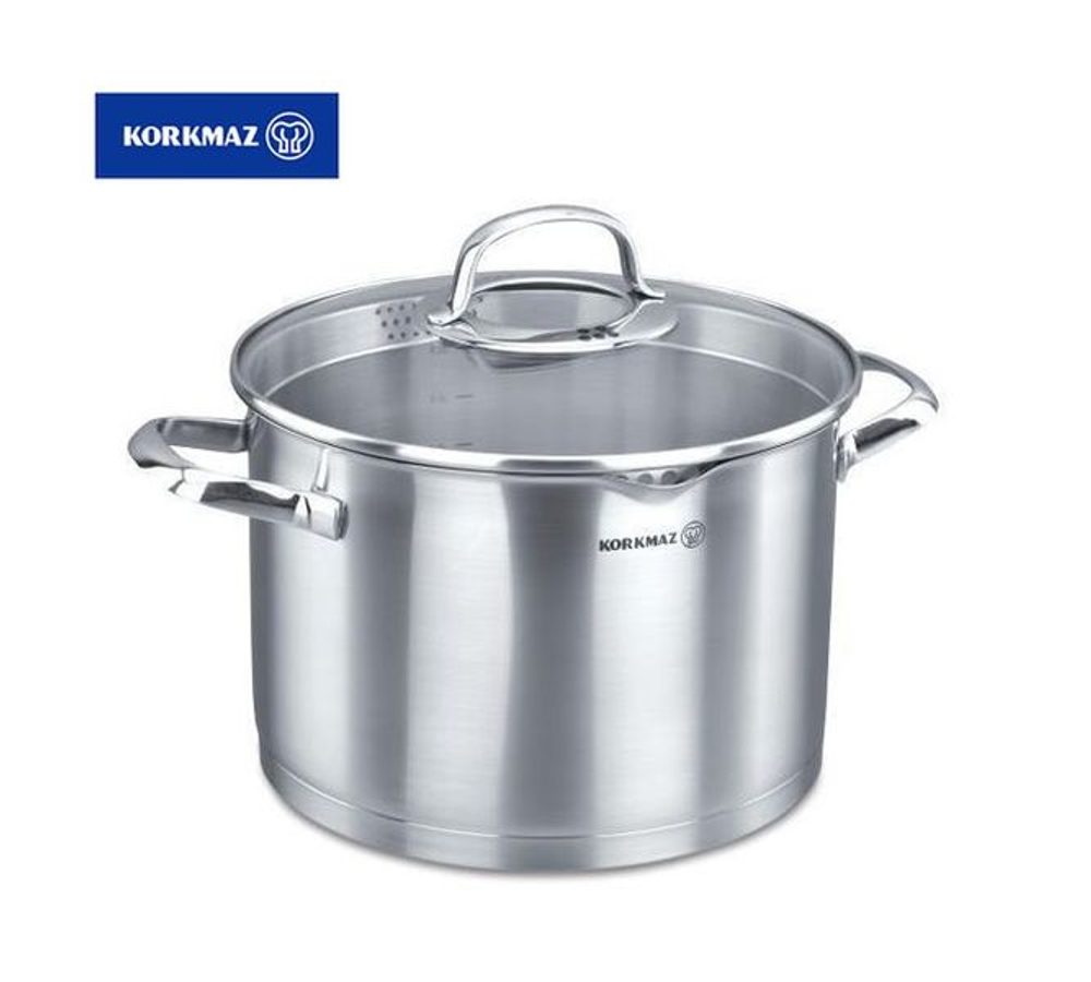 Levně hrnec d24+PO skl. STEAMA, 7,0l, v.16cm, indukce, NR