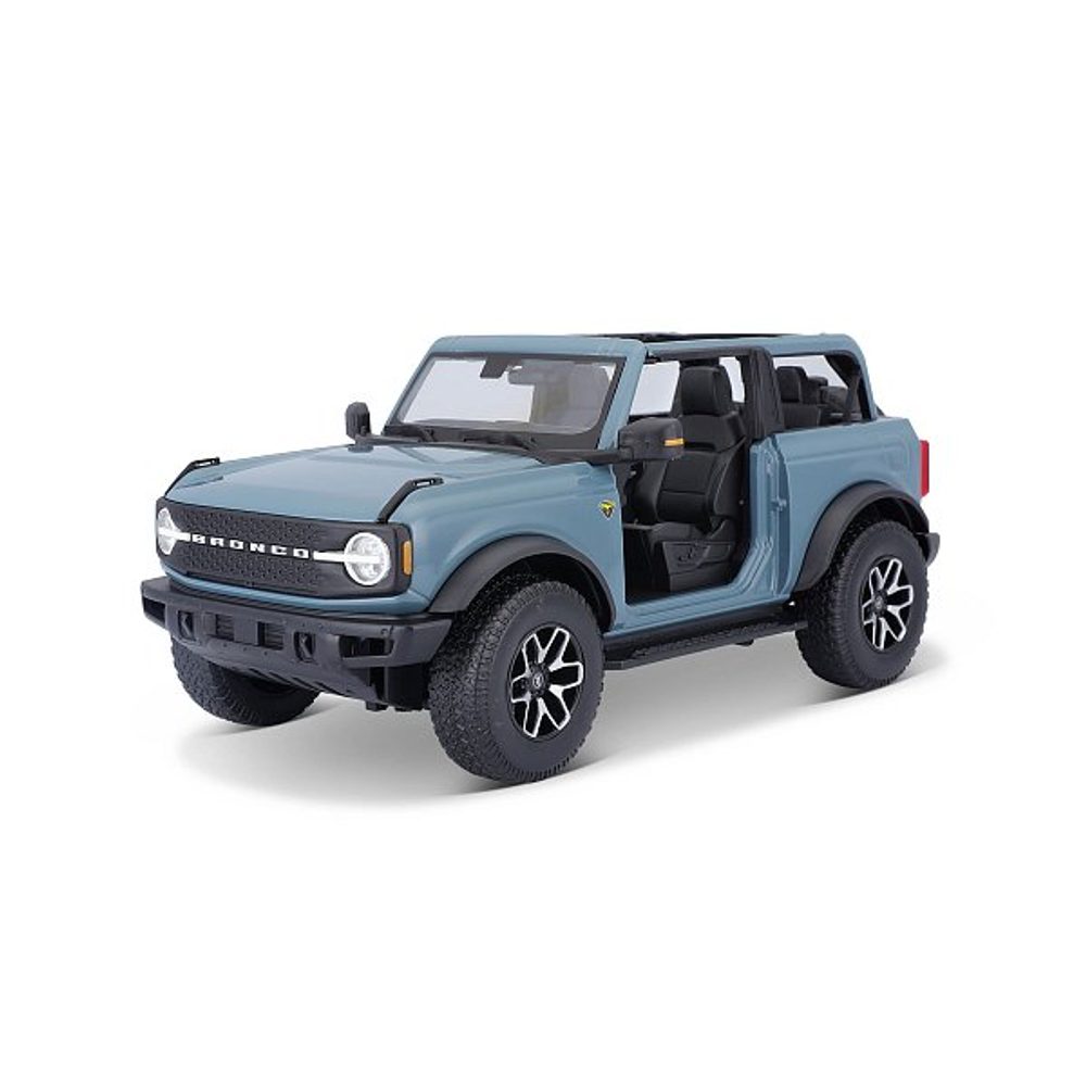 Levně Maisto - 2021 Ford Bronco Badlands (bez dveří), modrá, 1:18