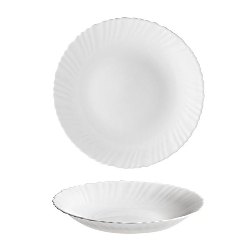 Levně TORO TALÍŘ POLÉVKOVÝ "TITAN", OPÁLOVÉ SKLO 22CM