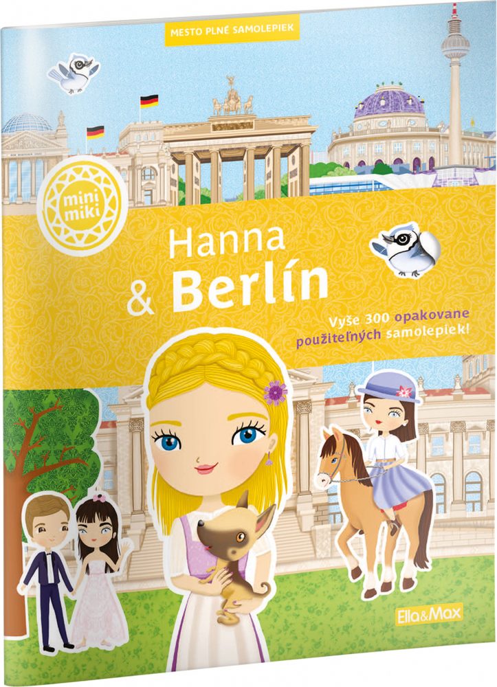 Levně Presco Group HANNA & BERLÍN – Mesto plné samolepiek