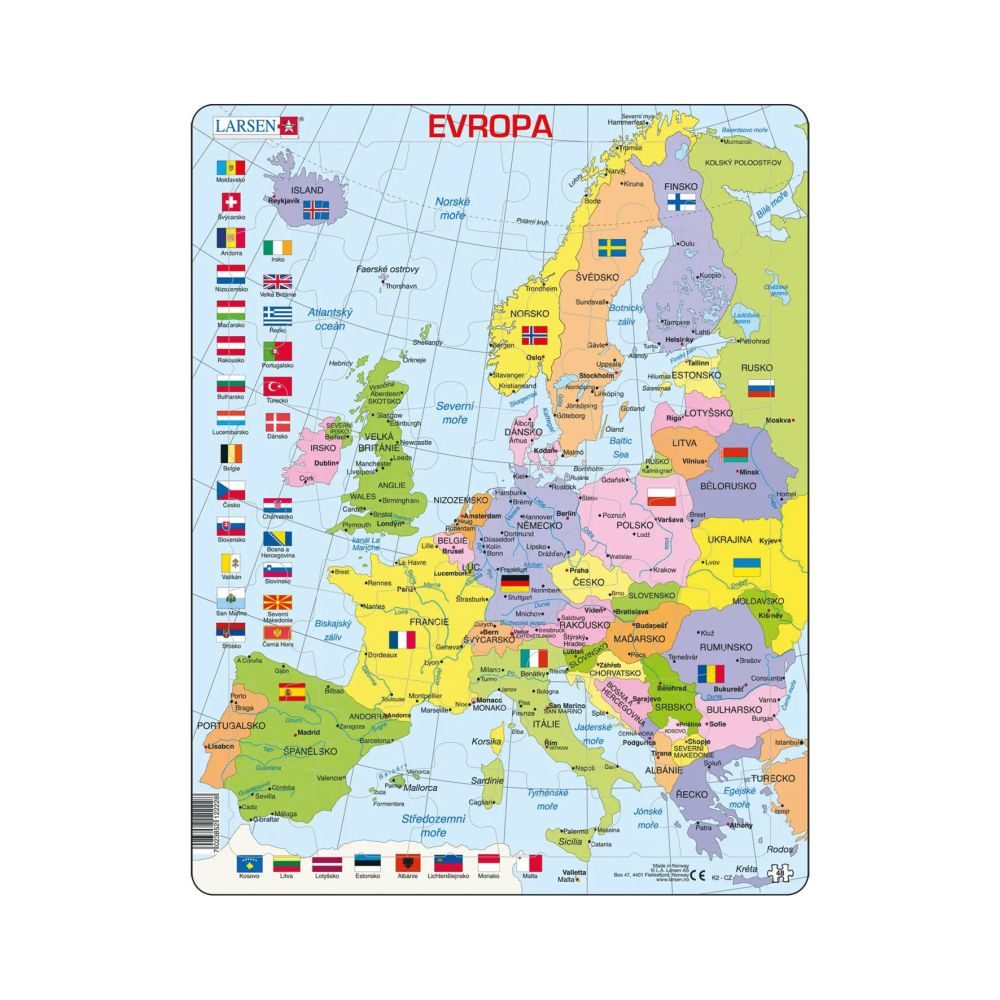 Levně EVROPA POLITICKÁ MAPA 48 d. EDU Puzzle