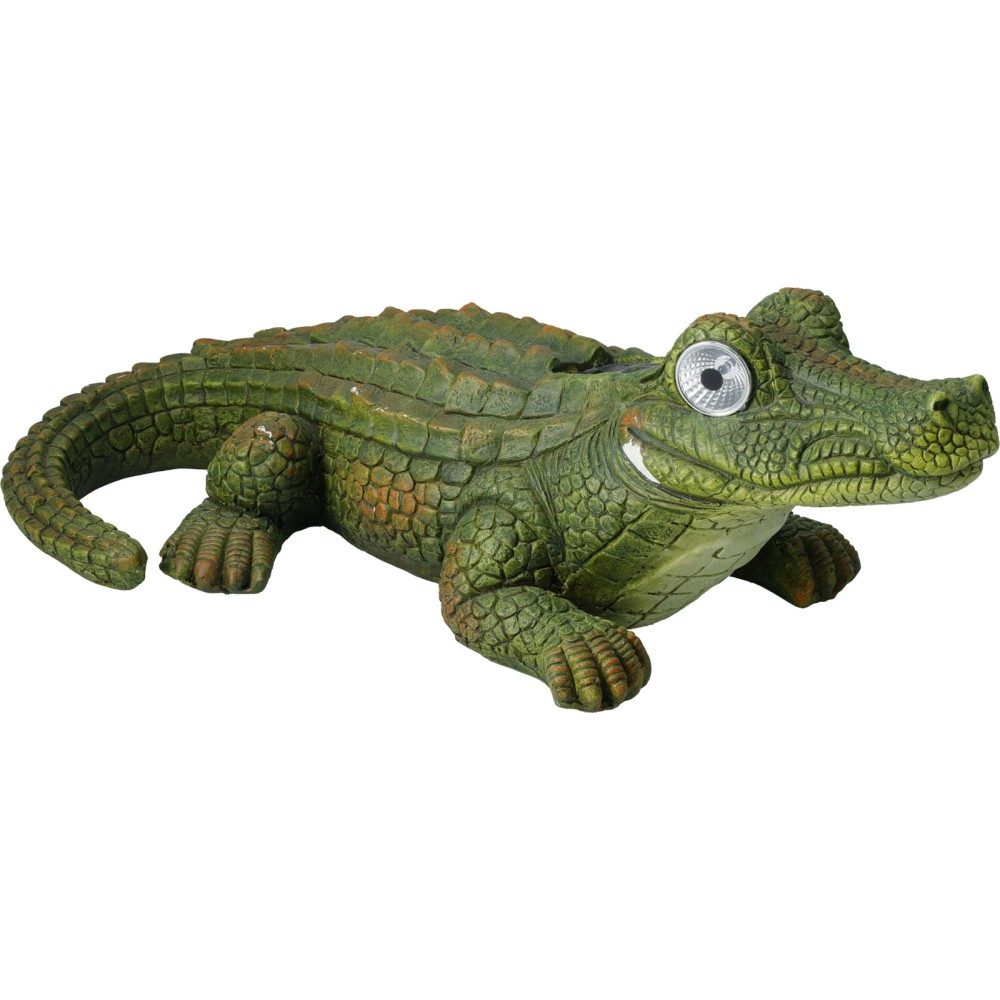 PROGARDEN Zahradní dekorace krokodýl solární 18 cm KO-795250680