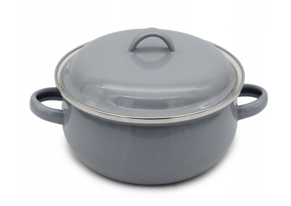 hrnec d16+PO, šedý (1,3l) Z/P, indukce, smalt