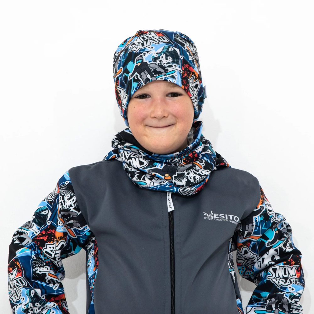 Levně ESITO Nákrčník tunel Snowboard - šedá / universal - 48 šedá