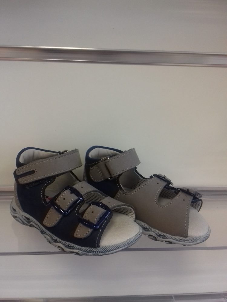 Levně BOOTS4U letní boty T213-modrá/šedá - 20