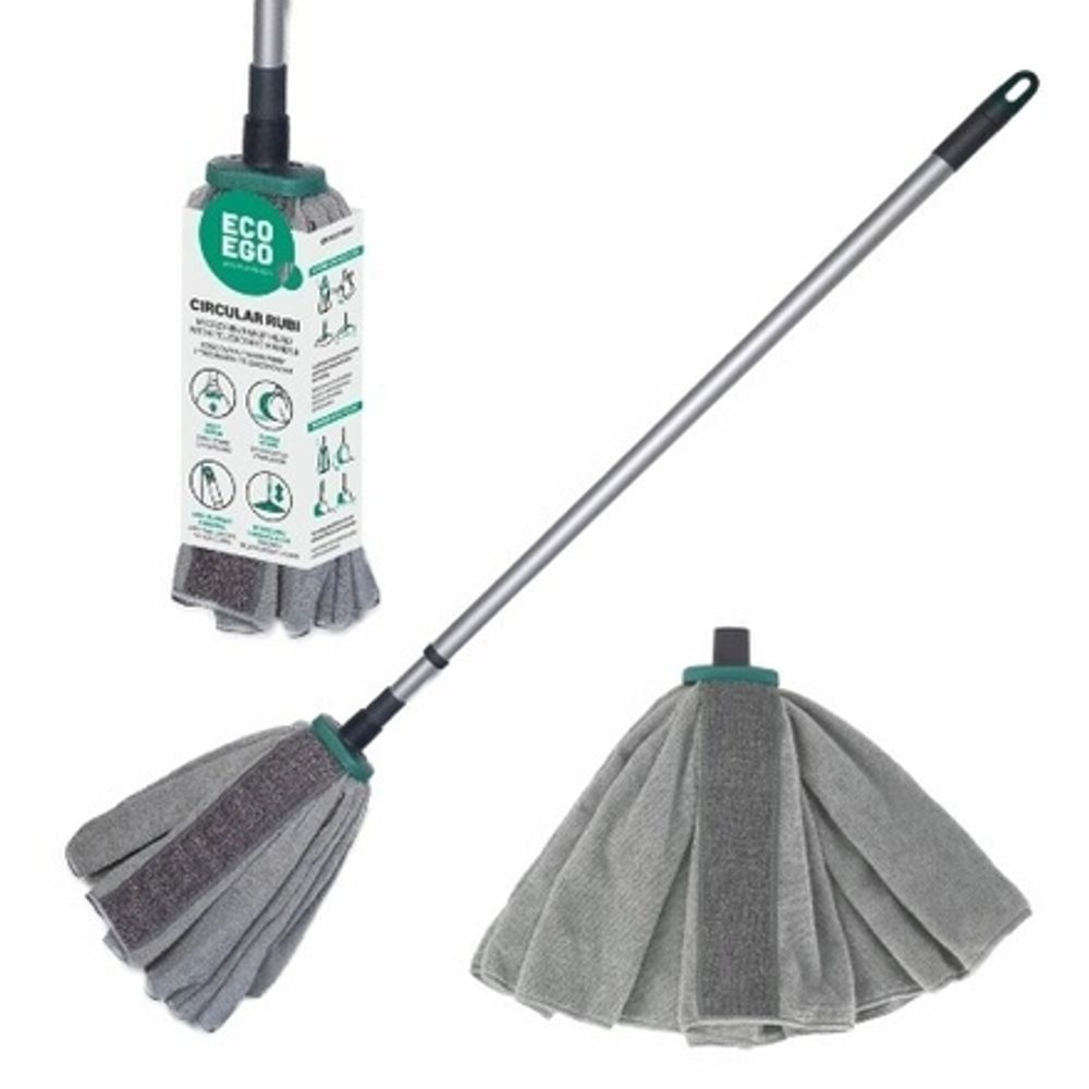 Levně koncovka mopu RUBI CIRCULAR+telesk.tyč 72-130cm