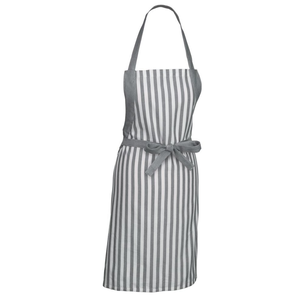 KELA Zástěra Caja 55% bavlna/45% bambus šedá 80x67 cm KL-12875