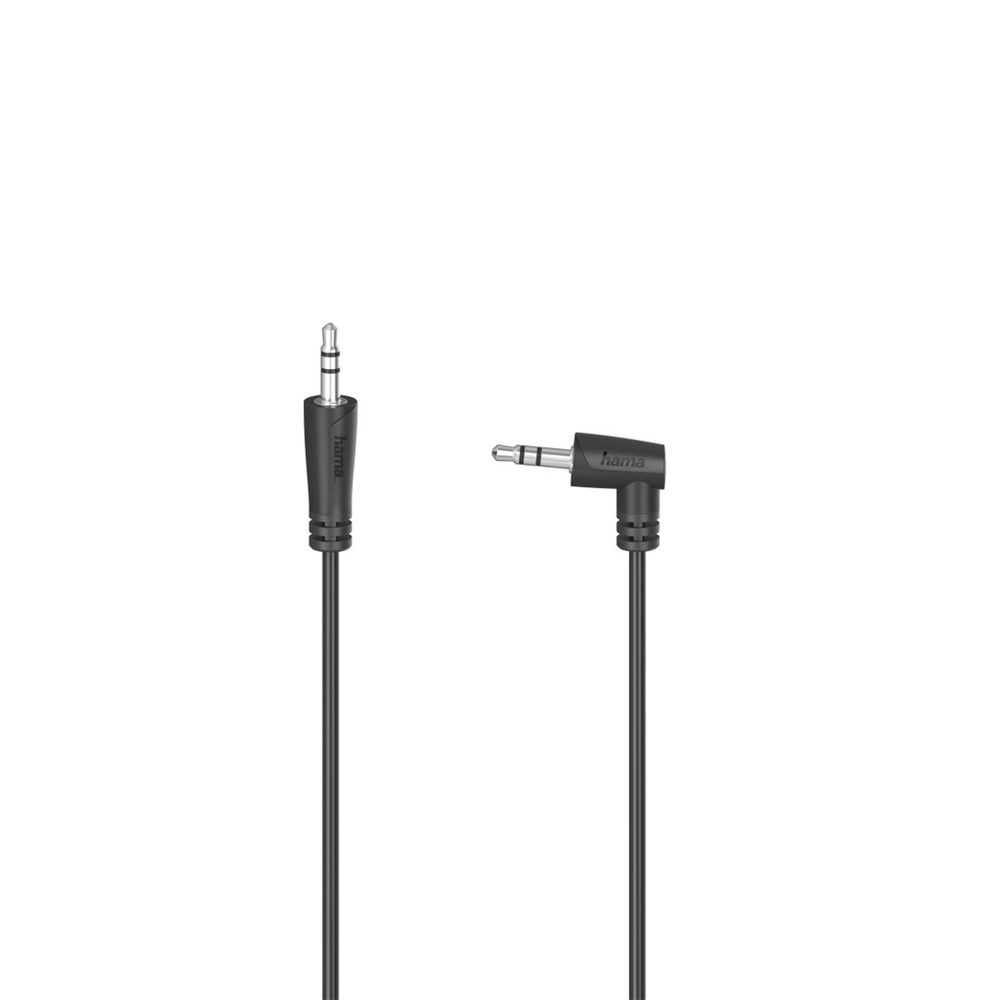 Levně Hama audio kabel jack 3,5 mm, 1,5 m, kolmý konektor