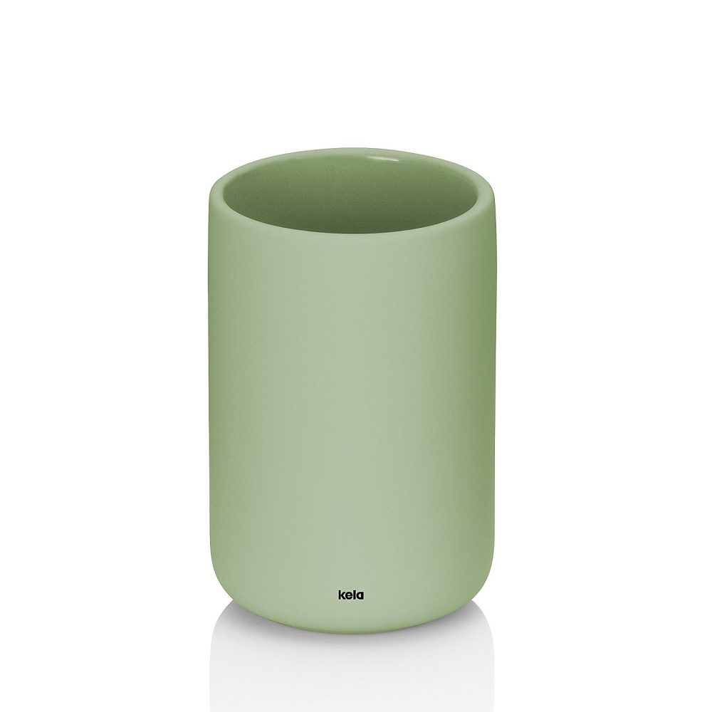 KELA Pohár Sana keramický 11,5 cm zelená KL-23981