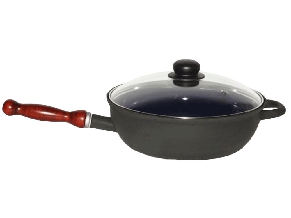Levně pánev d26 BSE+PO,drž,dřevo, tl.2mm,smalt