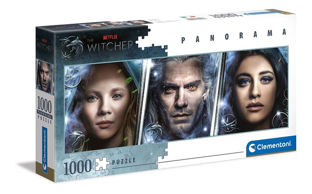 Levně CLEMENTONI Puzzle 1000 dílků Panorama - The Witcher