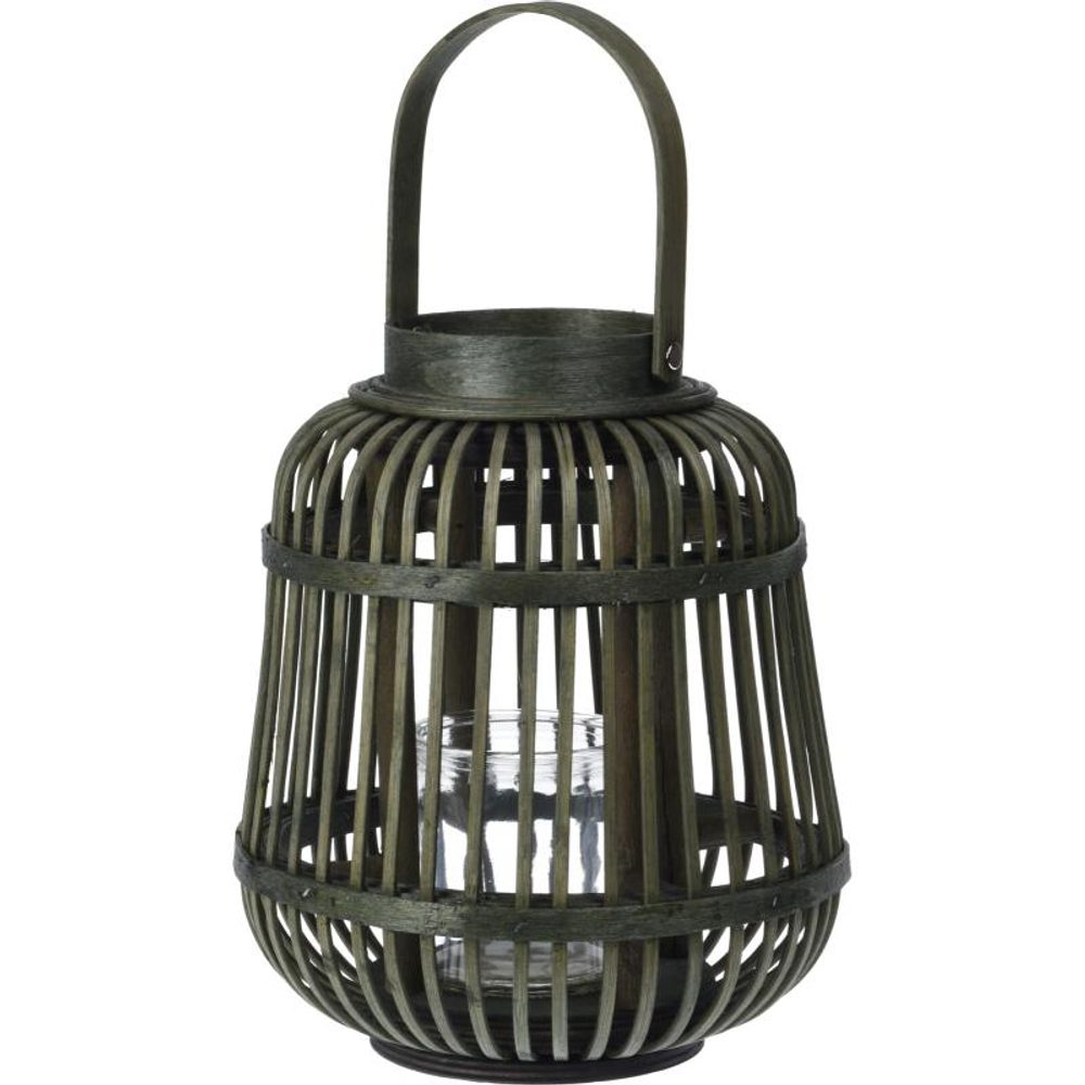 Levně PROGARDEN Lucerna bambusová 24 x 19 cm zelená KO-435000460