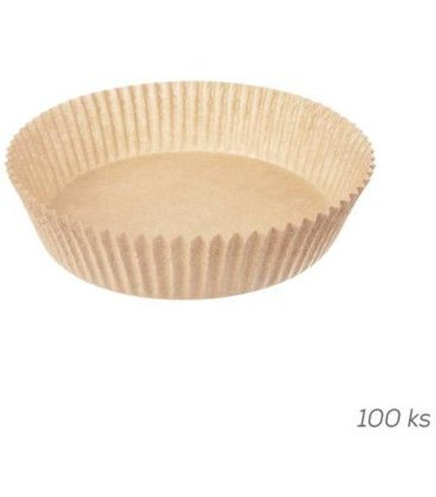 Levně forma d16cm, 100ks, do horkovzd.fritézy, hnědá, papír